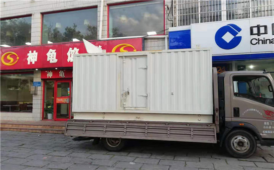 毛阳镇出租发电机施工案例